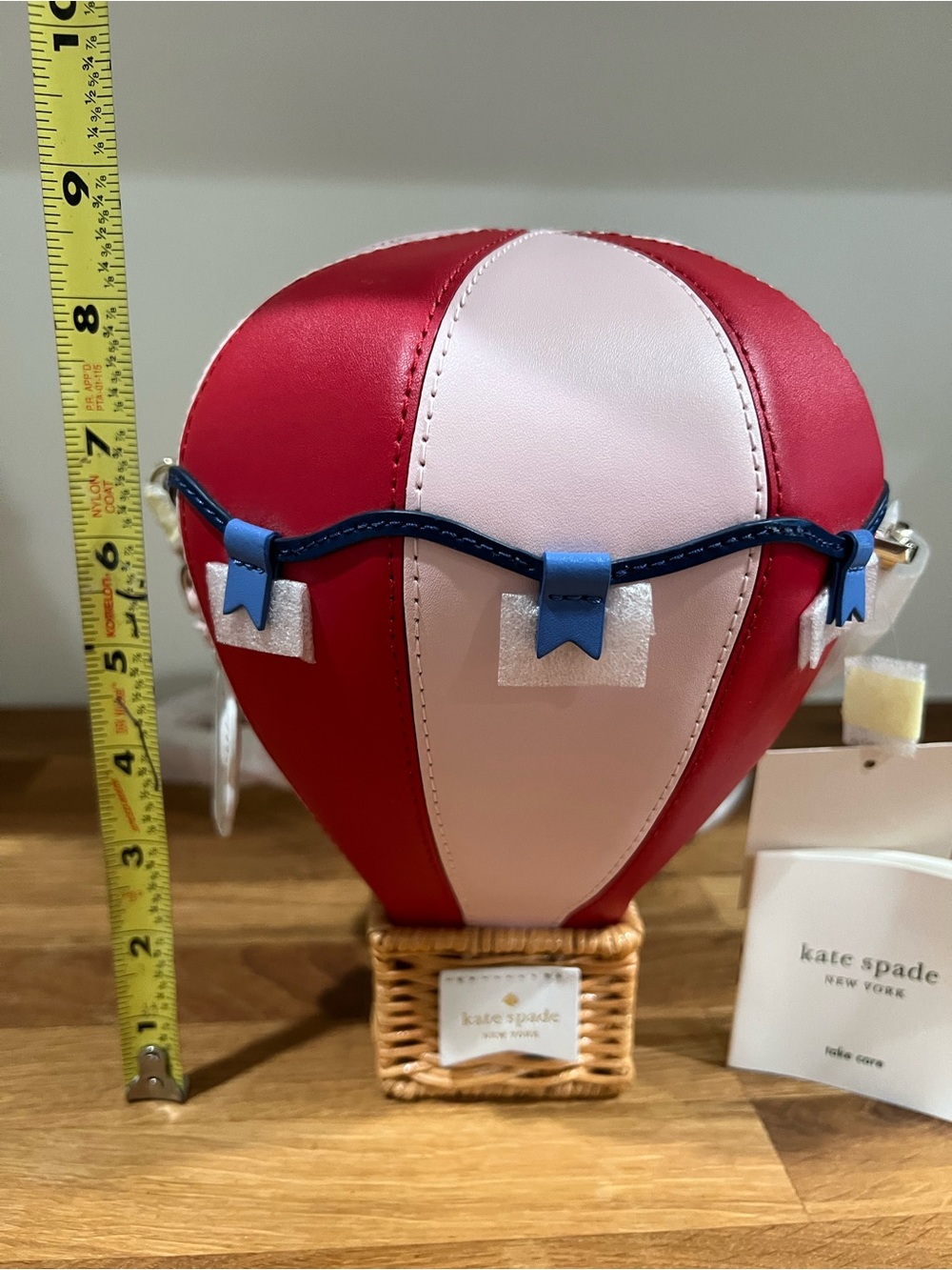 Kate Spade New York Up Up & Away Hot Air Balloon Leather Crossbody Bag NWT - Picture 3 of 15